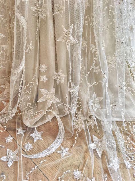 christian dior tulle moon sun stars embroidery